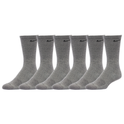 Men's - Nike 6 Pack Everyday Plus Cushioned Socks - Carbon Heather/Black