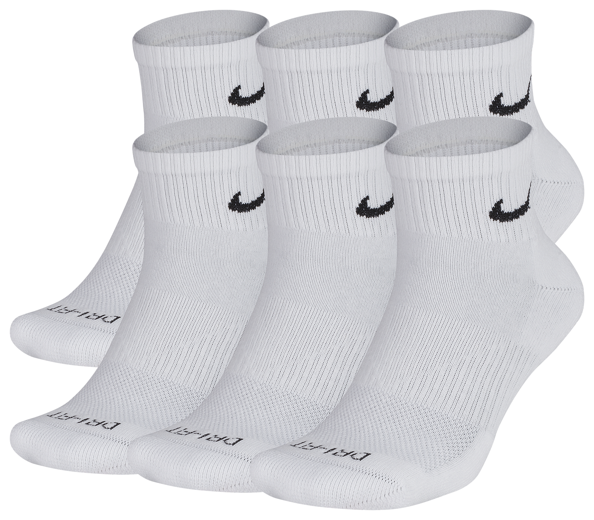 forbruger fritid fossil Nike 6 Pack Dri-FIT Plus Quarter Socks | Foot Locker