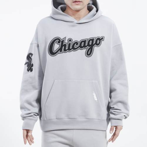 

Pro Standard Mens Chicago White Sox Pro Standard White Sox Drop Shoulder Fleece PO Hoodie - Mens Gray Size XXL