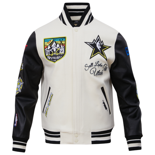 

Pro Standard Mens Pro Standard NBA All Star 2023 Wool Varsity Jacket - Mens Beige Size M