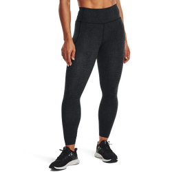 Women's - Under Armour Meridian Print Ankle Leggings - Black/Silver