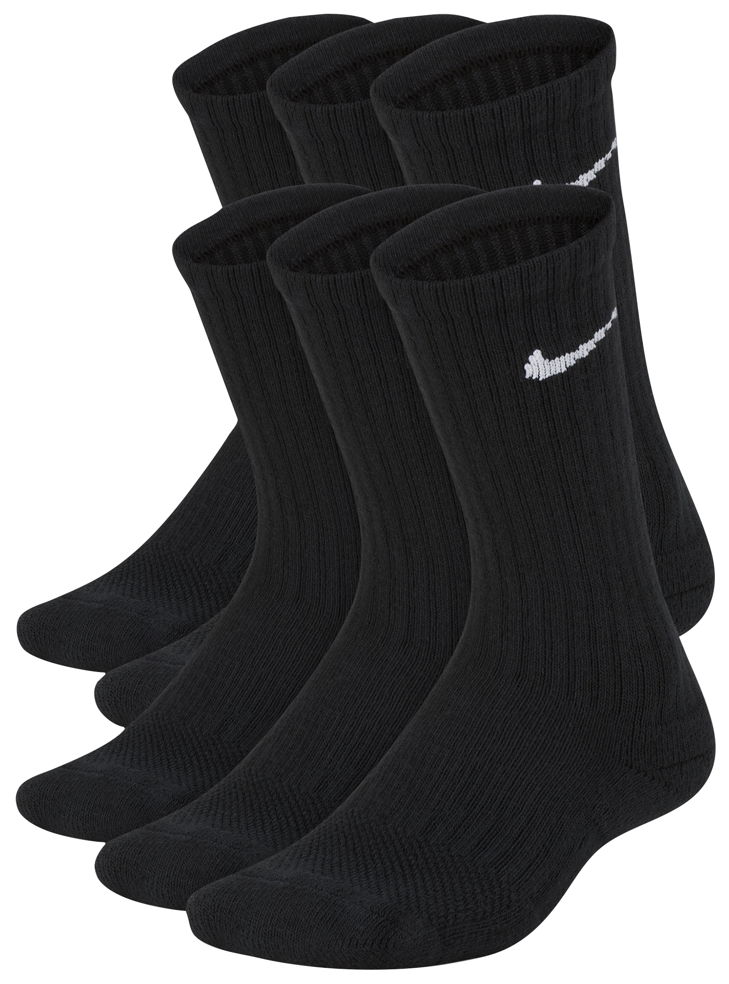 Nike 6 Pack Cushioned Crew Socks - Boys' Grade School
