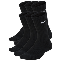 Nike Kids' 6 Pack Youth X-Small Cushioned Crew Socks