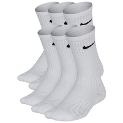 Boys' Grade School - Nike 6 Pack Cushioned Crew Socks - White/Black