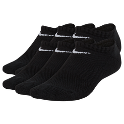 Boys' Grade School - Nike 6 Pack Cushioned No-Show Socks - Black/White