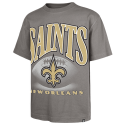 Men's - 47 Brand NFL New Orleans Saints Power S/S T-Shirt - Wolf Grey
