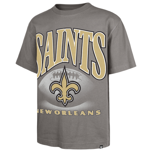 47 Brand Mens New Orleans Saints NFL New Orleans Saints Power Short Sleeve T-Shirt - - Wolf Grey