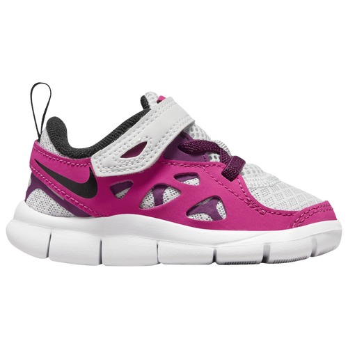 Shop Nike Boys   Free Run 2 In Pure Platinum/black/pink Prime