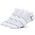 CSG Run Tab No Show Tech Socks 3 Pack - Men's White