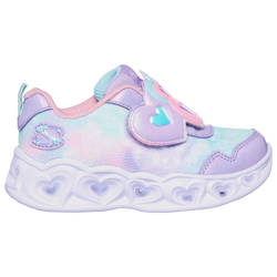 Girls' Toddler - Skechers Heart Lights - Purple/Multi