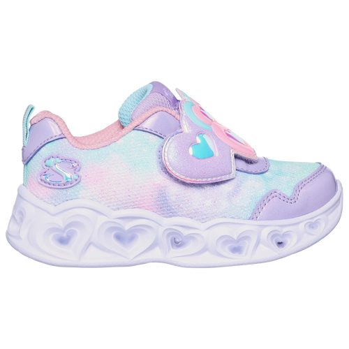 Skechers Kids' Girls  Heart Lights In Purple/multi