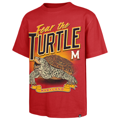 47 Brand Mens Maryland Terrapins Wild Short Sleeve T-Shirt - - Red Size XXL