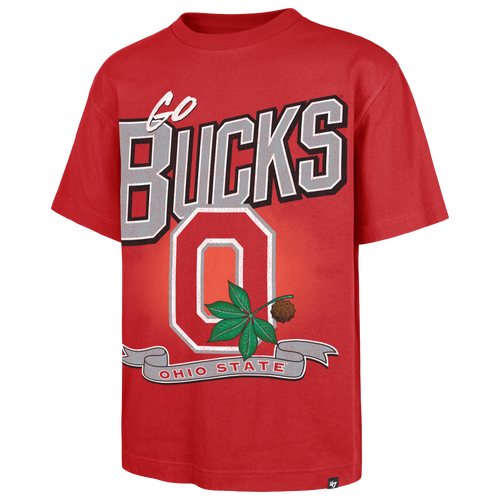 47 Brand Mens Ohio State Buckeyes Wild Short Sleeve T-Shirt - - Red Size XXL