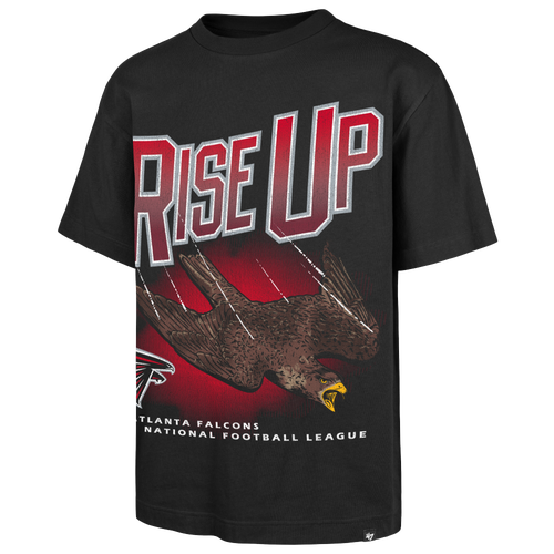 47 Brand Mens Atlanta Falcons NFL Atlanta Falcons Wild Short Sleeve T-Shirt - - Black