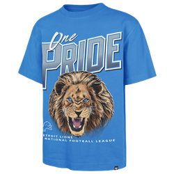 Men's - 47 Brand NFL Detroit Lions Wild S/S T-Shirt - Blue Raz