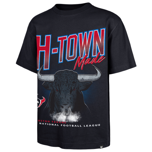 47 Brand Mens Houston Texans NFL Houston Texans Wild Short Sleeve T-Shirt - - Navy