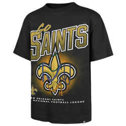Men's - 47 Brand NFL New Orleans Saints Wild S/S T-Shirt - Black