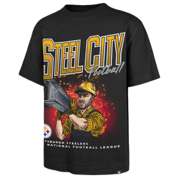 Men's - 47 Brand NFL Pittsburgh Steelers Wild S/S T-Shirt - Black