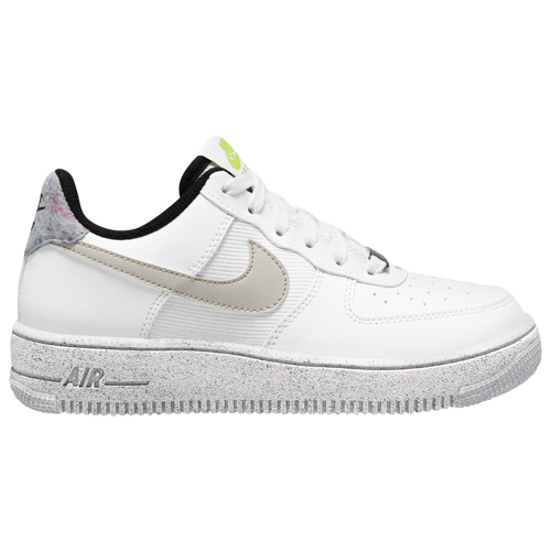 

Boys Nike Nike AF1 Crater - Boys' Grade School Shoe White/Volt Size 04.0