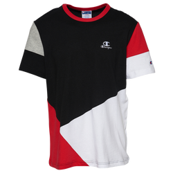 Men's - Champion Patchwork Classic T-Shirt  - Black/Red