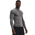 Under Armour HG Armour Comp Mock Long Sleeve - Under Armour Carbon Heather/Black
