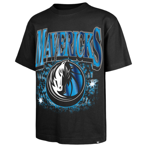 47 Brand Mens Dallas Mavericks Mavericks Flashbulb Foundation T-Shirt - - Black