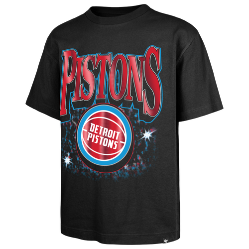 47 Brand Mens Detroit Pistons Pistons Flashbulb Foundation T-Shirt - - Black