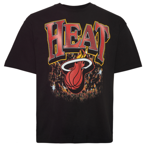 47 Brand Mens Miami Heat Heat Flashbulb Foundation T-Shirt - - Black