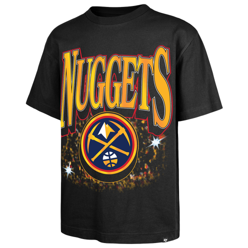 47 Brand Mens Denver Nuggets Nuggets Flashbulb Foundation T-Shirt - - Black
