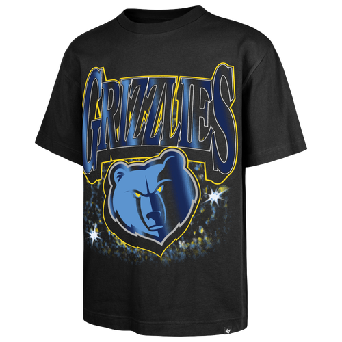 47 Brand Mens Memphis Grizzlies Grizzles Flashbulb Foundation T-Shirt - - Black