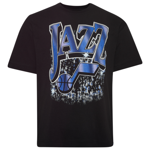 47 Brand Mens Utah Jazz Jazz Flashbulb Foundation T-Shirt - - Black