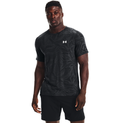 Men's - Under Armour Streaker Jaquard T-Shirt - Black/Black