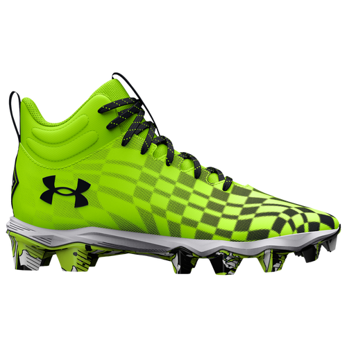 

Under Armour Boys Under Armour Spotlight Fran 3 JR RM AA - Boys' Grade School Football Shoes Lime Surge/White/Black Size 5.0