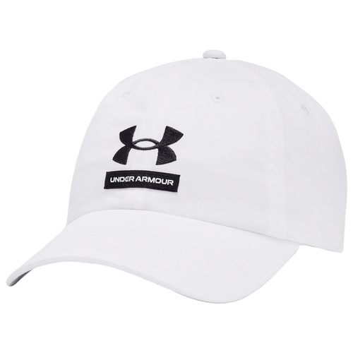 Under Armour Men's Logo Embroidered Twill Hat In White/white