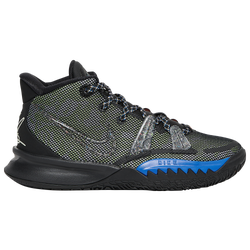 Boys' Grade School - Nike Kyrie 7 - Black/Lime Ice/Orange