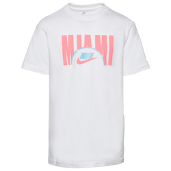 Boys' Grade School - Nike City T-Shirt - White/Pink