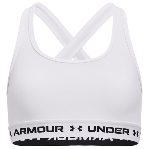 

Girls Under Armour Under Armour Crossback Mid Solid - Girls' Grade School White/Black/White Size L