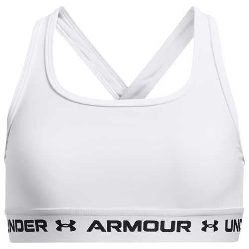 

Girls Under Armour Under Armour Crossback Mid Solid - Girls' Grade School White/Black Size XL