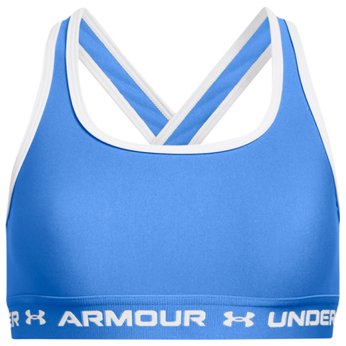 

Girls Under Armour Under Armour Crossback Mid Solid - Girls' Grade School Water/White/Water Size M