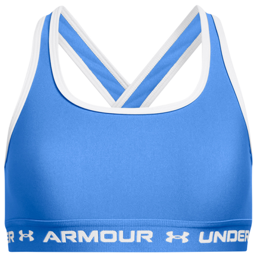 

Girls Under Armour Under Armour Crossback Mid Solid - Girls' Grade School Water/White/Water Size L