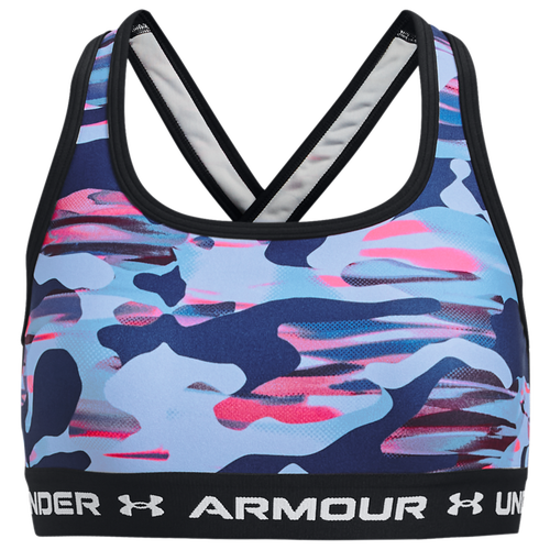 

Girls Under Armour Under Armour Crossback Mid Printed - Girls' Grade School White/Pink Punk/White Size S