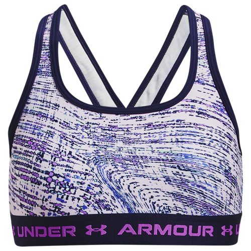 

Girls Under Armour Under Armour Crossback Mid Printed - Girls' Grade School Violet Void/Lunar Purple/Midnight Navy Size L