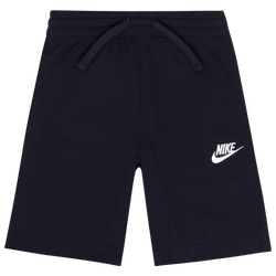 Boys' Preschool - Nike Club Jersey Shorts - Obsidian/White