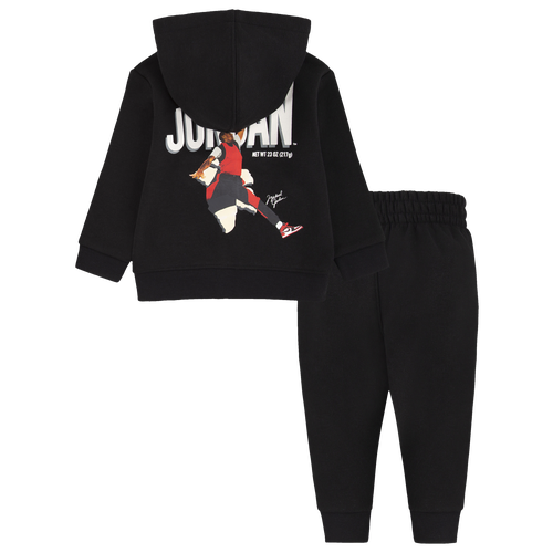 

Boys Infant Jordan Jordan Flight MVP Full-Zip Set - Boys' Infant Black Size 12MO