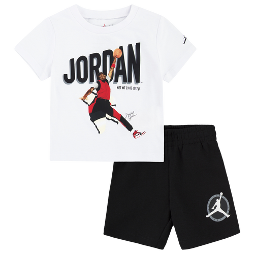 

Boys Infant Jordan Jordan Flight MVP Short Set - Boys' Infant Black Size 12MO