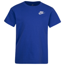 Boys' Preschool - Nike NSW Embroidered Futura T-Shirt - Game Royal/Black