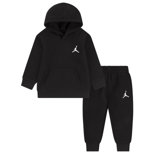 Shop Jordan Boys Infant   Mj Essentials Fleece Pullover Set In Black