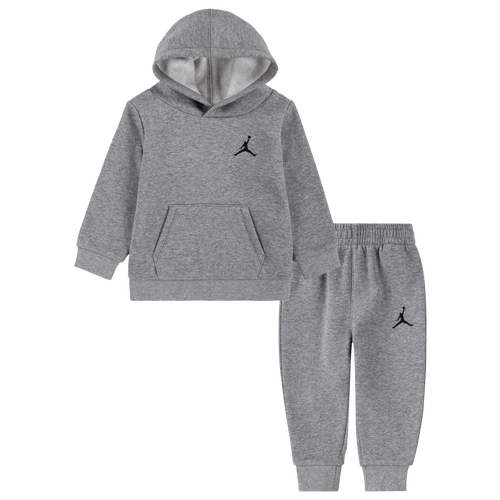 

Boys Infant Jordan Jordan MJ Essentials Fleece Pullover Set - Boys' Infant Gray Size 12MO