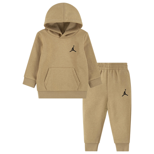 

Boys Infant Jordan Jordan MJ Essentials Fleece Pullover Set - Boys' Infant Tan Size 12MO