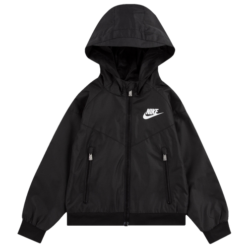 

Boys Preschool Nike Nike Windrunner Jacket - Boys' Preschool White/Black Size 6